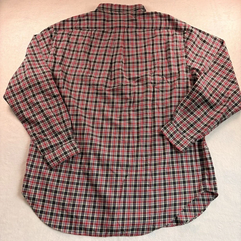 Polo Ralph Lauren Button Down Shirt Men's 3XLT Long Sleeve Plaid Multi Color
